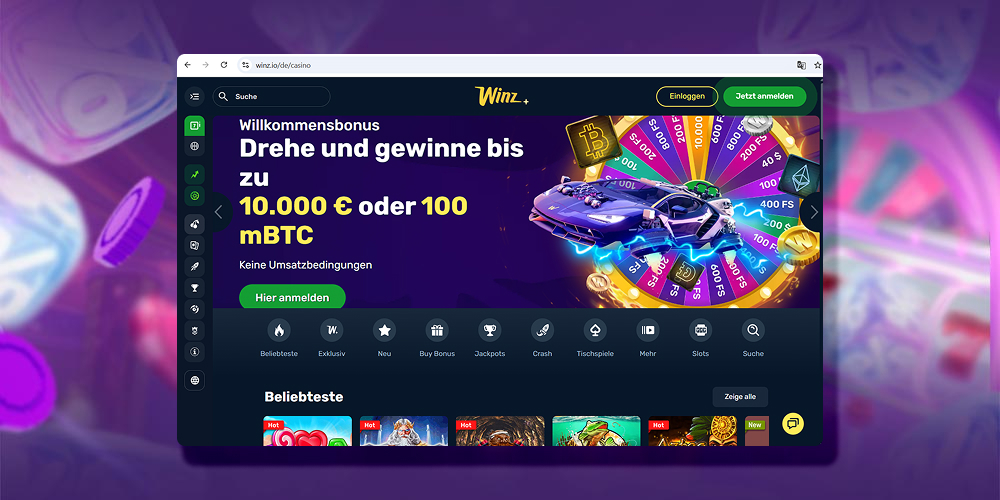 Besuchen Sie die offizielle Casinoseite